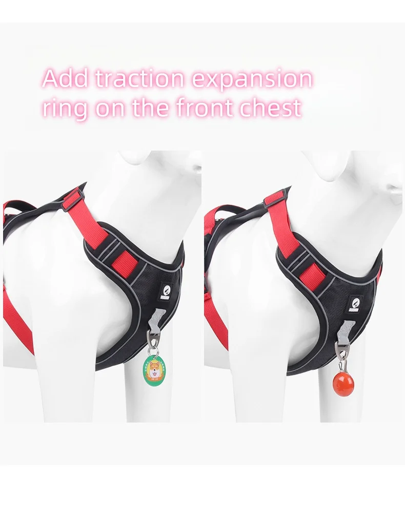 Blank Military Big Oxford Dog Cat Tactical Harnesses For Dogs Collar Chest Running Harness