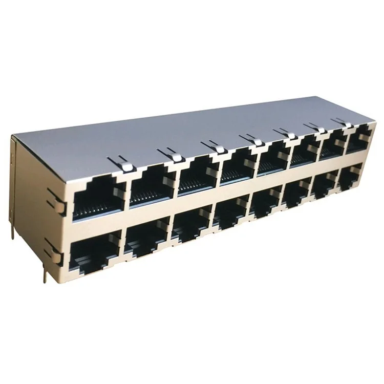 AJT49D88G3 модульный разъем PCB Ethernet без светодио дный 2x8 порты и разъёмы RJ45