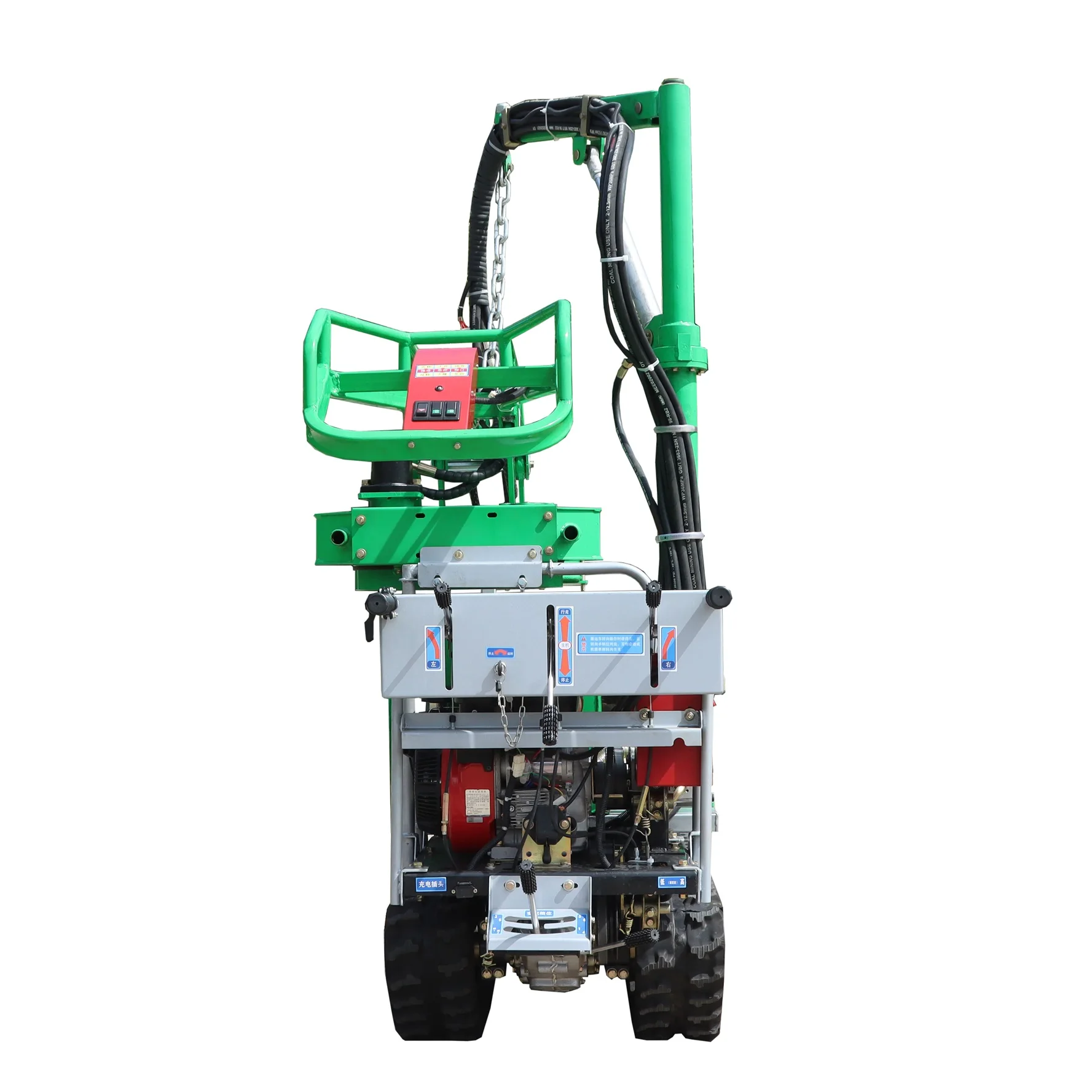 Mini Crawler Type Gas Engine Olive Tree Shaker