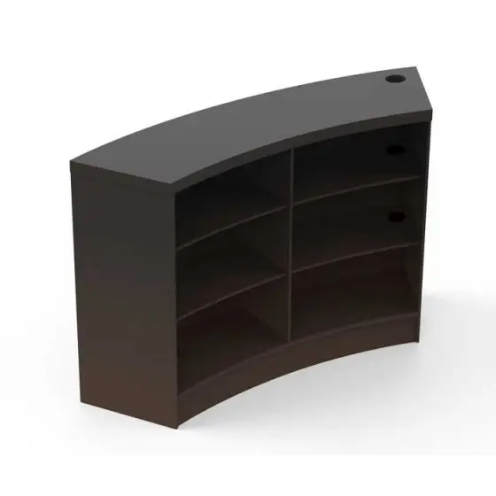 China Factory Wood Commercial Cash Wrap Counter With Drawers for Store