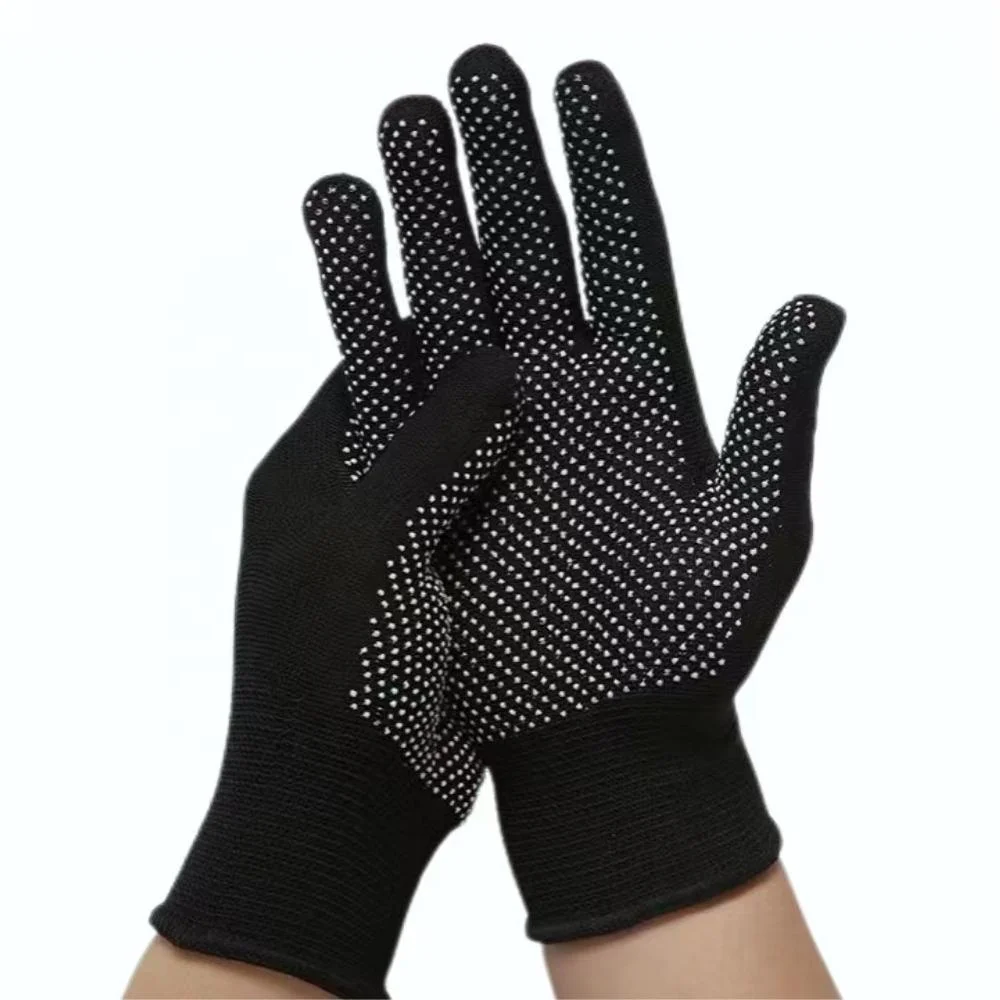 Chinese Supplier Pvc Antiskid Elastic Safety Gloves Pvc Dotted White Cotton Gloves Hand Industrial Gloves for Construction Work