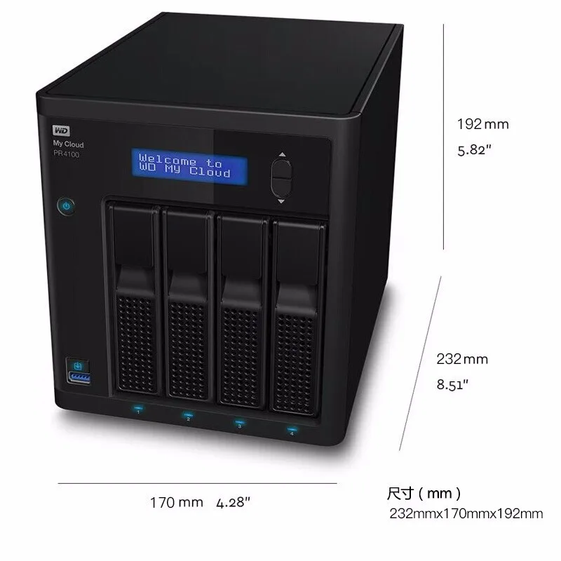 0 16 24 32 40 48 56 64 72 80 88 TB My Cloud Pro Series PR4100 Storage NAS HDD with 16GB memory Network Attached Storage