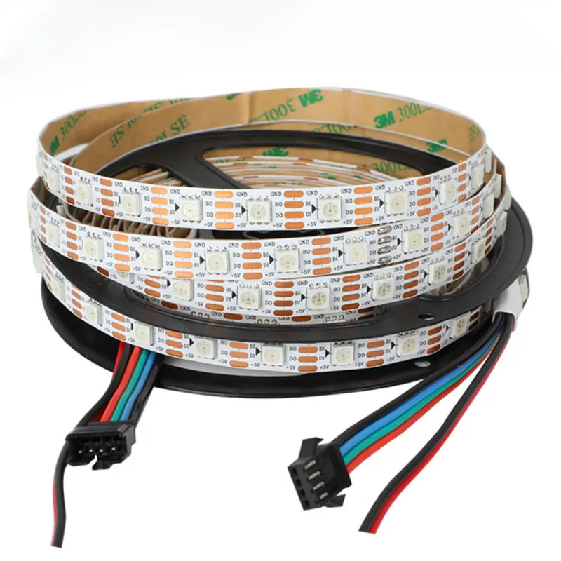 Full Color SPI Dual Signal DC5V Addressable RGB Digital Pixel Tape Flexible PCB 5V RGBIC WS2813 LED Strip Light
