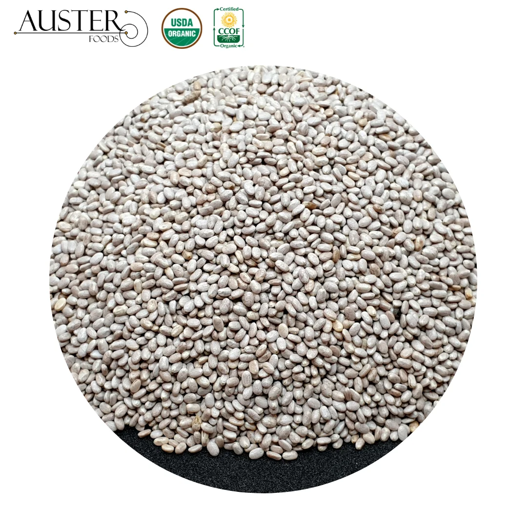 
Organic White Chia Seeds Chia Seeds - Salvia Hispanica L. Organic Cultivation 