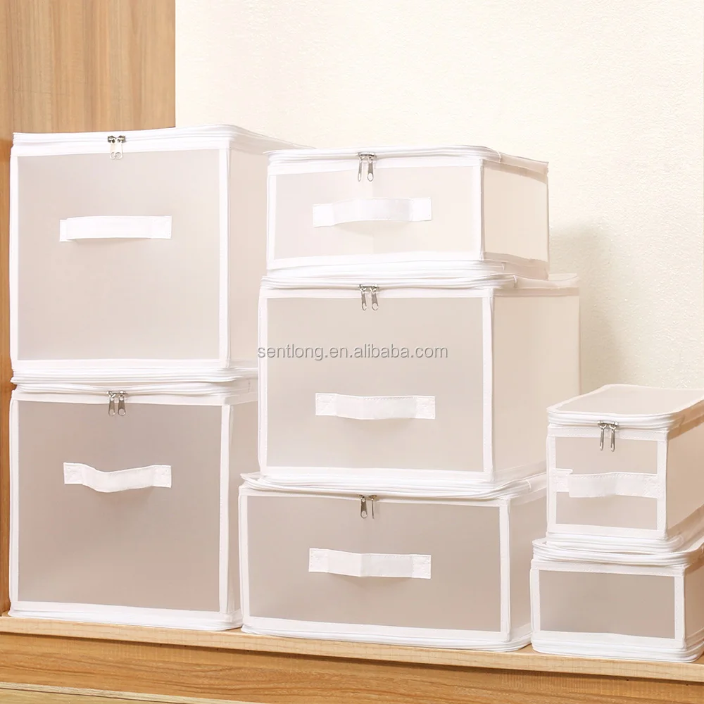 Home Storage Product Waterproof 	 PP Plastic Storage Box transparent Clothing sorting bag Clothing bag folding storage box
