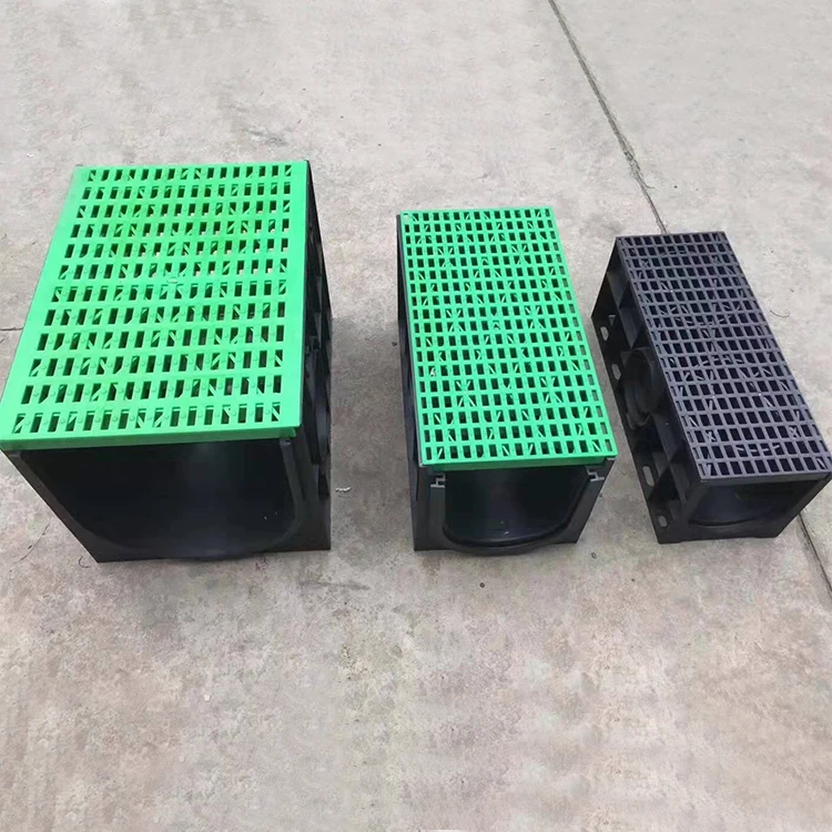 Resin Concrete Gutter U-shaped Plastic Fast Drainage Channel For Pedestrian