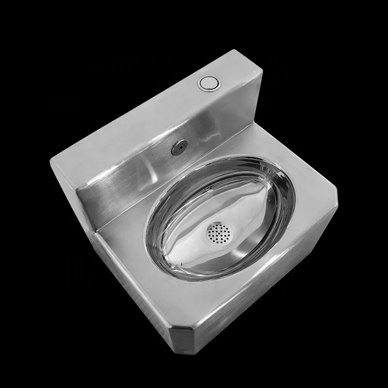Kuge wall mounted vandal-resistant 304 prison stainless steel wash basin for secure sector