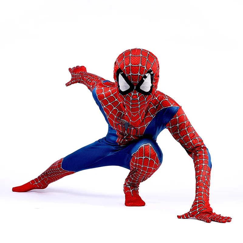  Wholesale Adult and Children Fancy Halloween Costume Spider Man Jumpsuit Cosplay Clothing