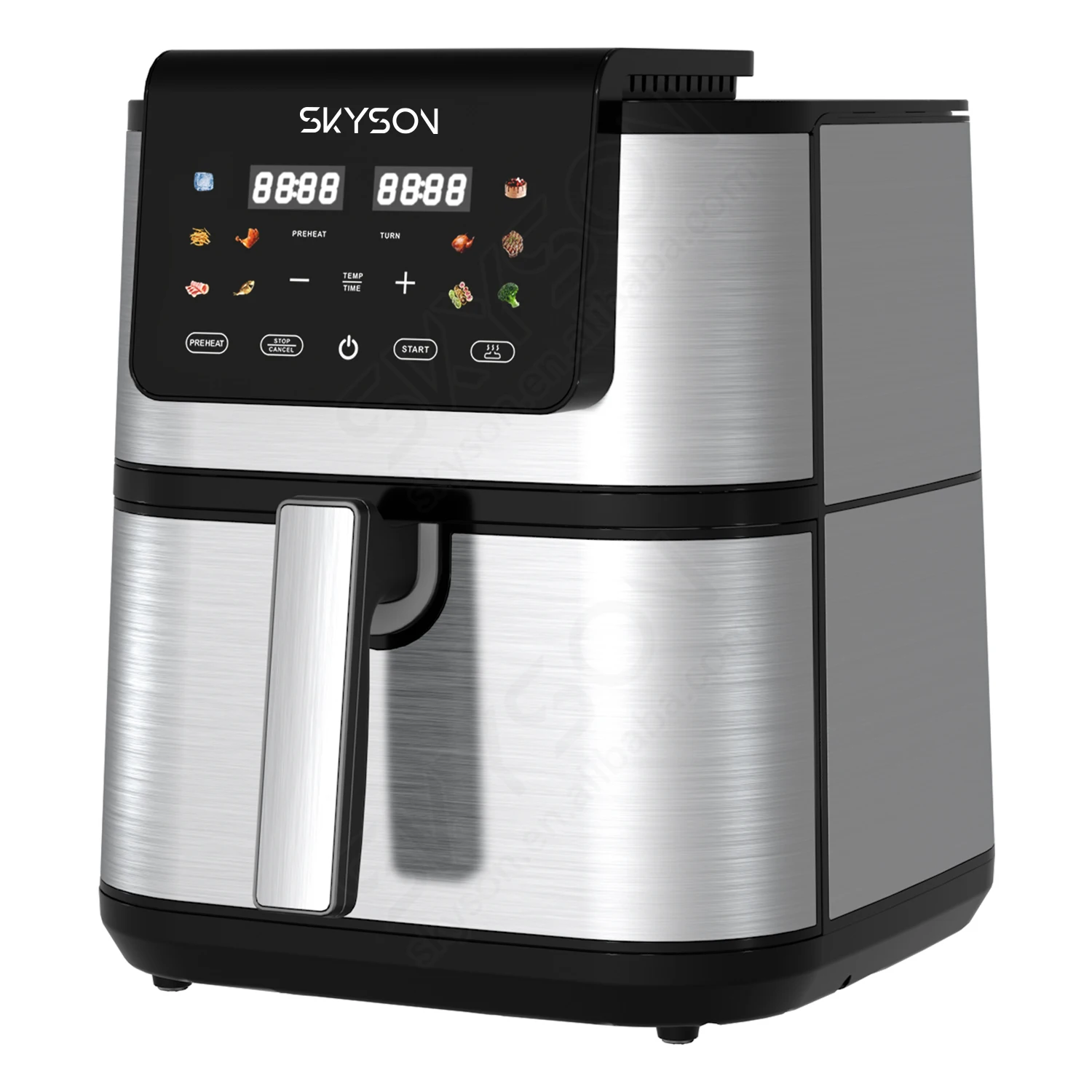Newest 8l 9L Air Fryer Without Oil Oven Led Touchscreen Electric Deep Fryer 2200w Nonstick Basket Kitchen Cooking Fry