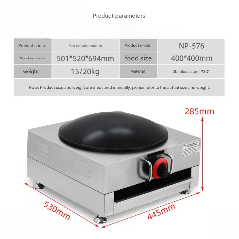 Low pricepancake machine and pancakeStainless steel Semi-automaticHome useHigh efficiencythick pancake machine
