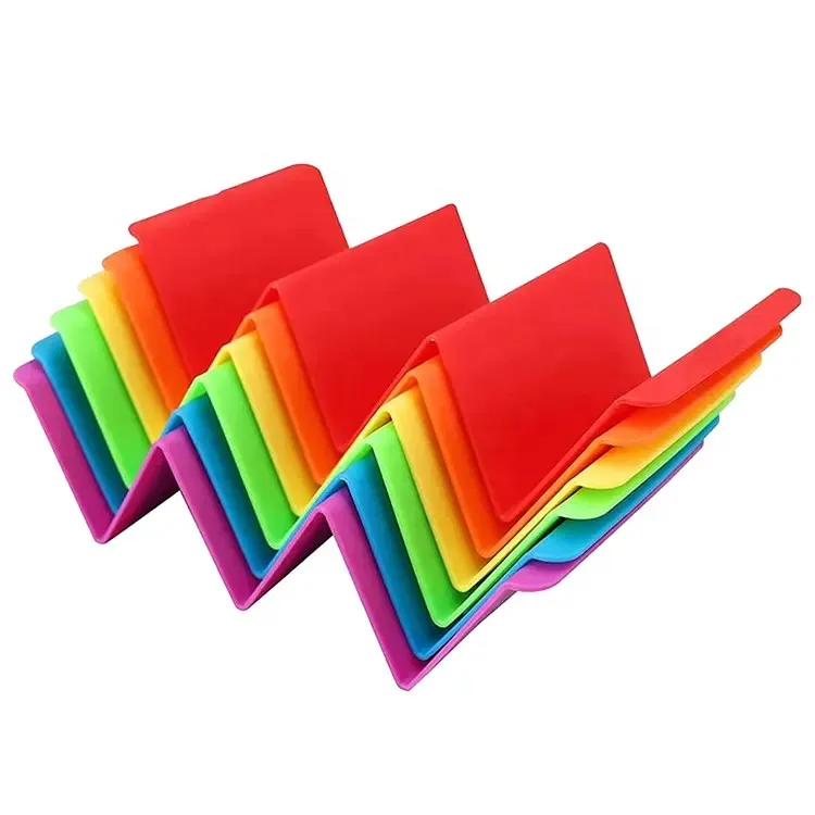 New product ideas 2024 Food Grade Plastic Taco Holder Wave Shapes Pancakes Tray Stand Oven Taco Holder