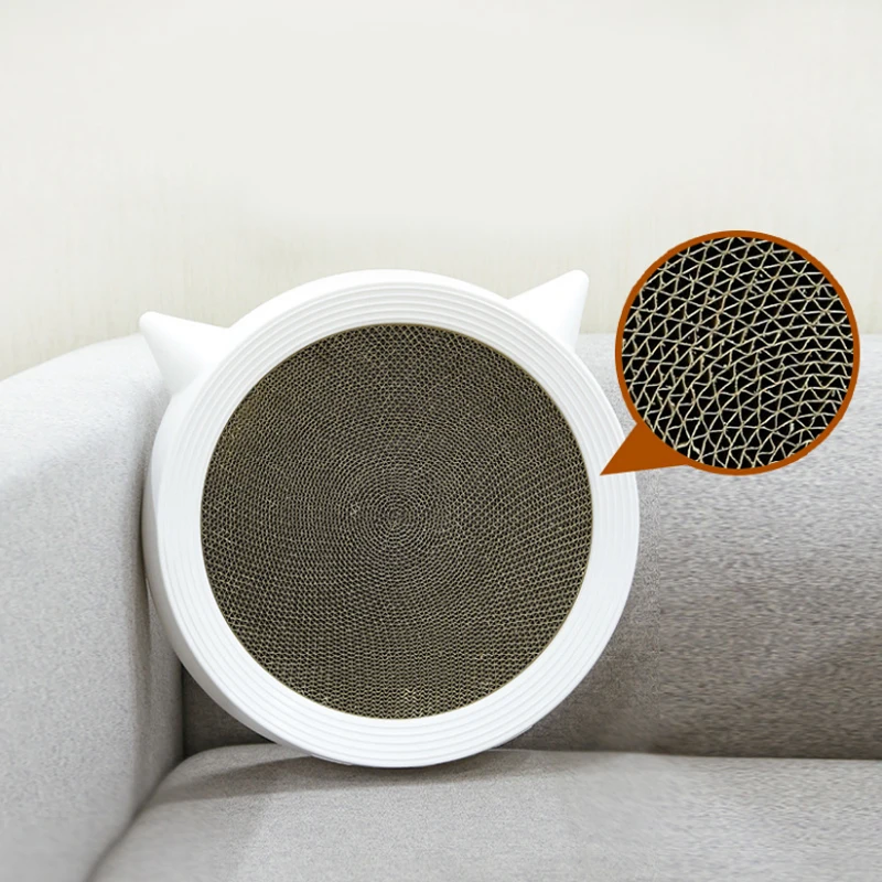 Linu replaceable corrugated cardboard cat scratcher Toy Pet Cat Scratcher board Bed Eco-Friendly Scratching with catnip