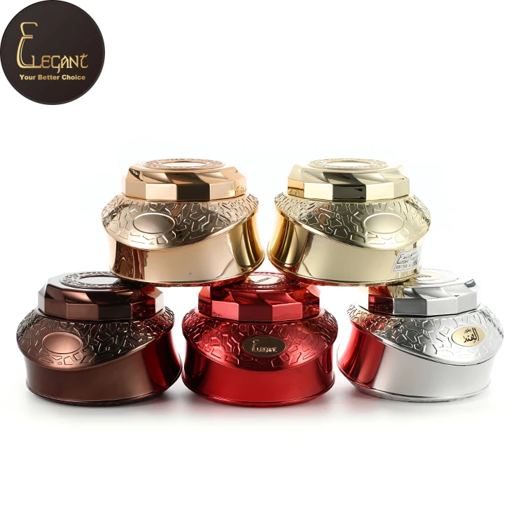 Saudi Arabic style empty screw cap capacity Arabic plastic bukhoor jar