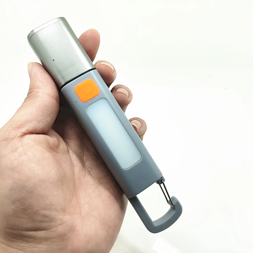 New Zoomable Flashlight Strong Light Rechargeable Household Outdoor Portable Durable Long-range Ultra-bright Led ABS Flashlight