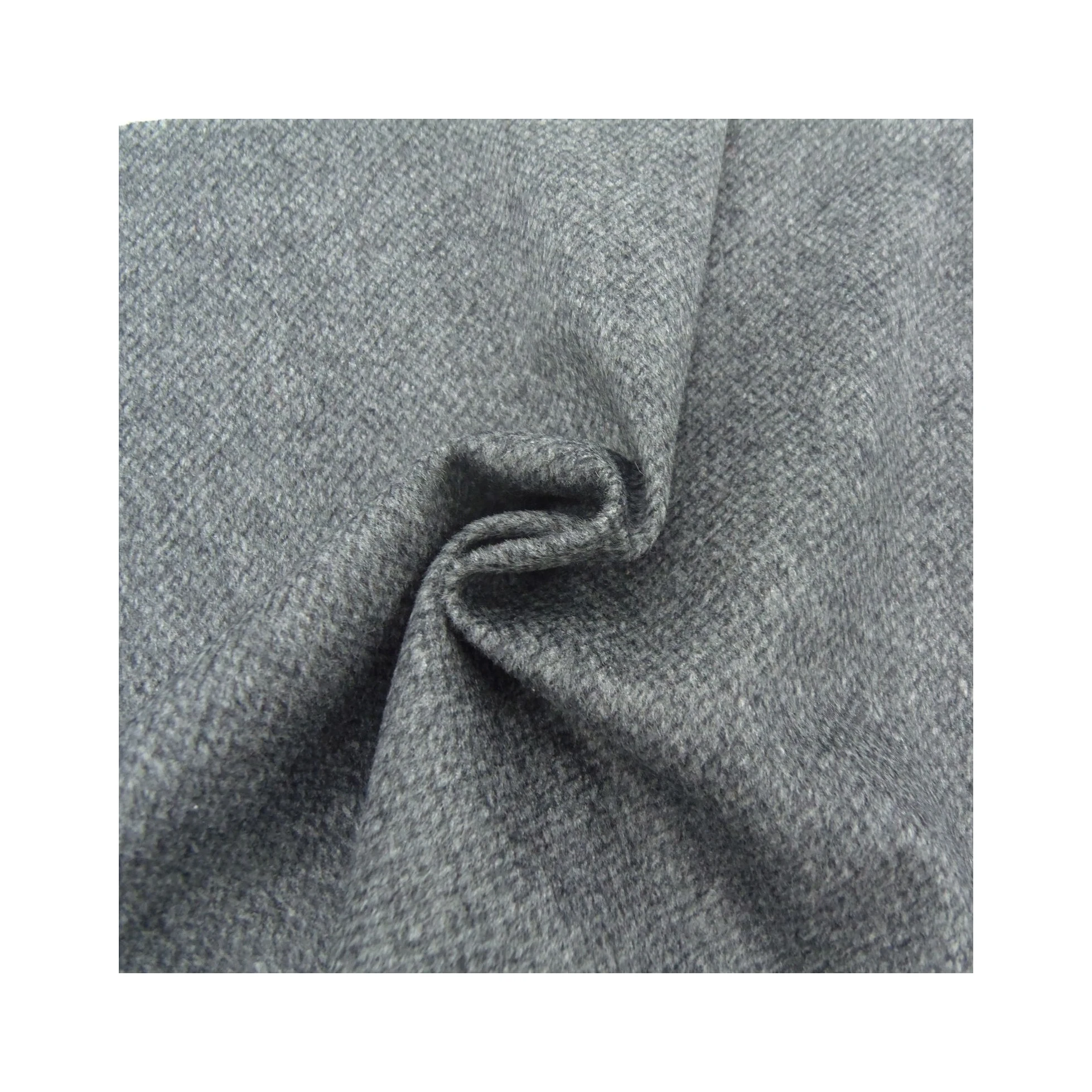 Мужская однотонная полушерстяная ткань для отдыха, легкий бархатный тканый флисовый текстиль с покрытием для костюма