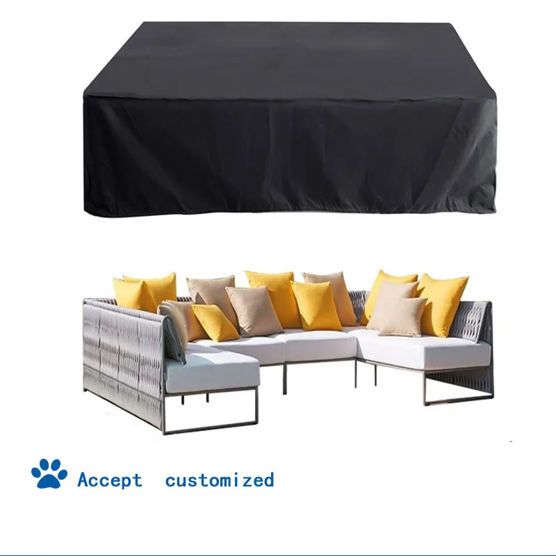 600D PVC durable square,rectangular or oval patio table with chair cover 100% waterproof outdoor furniture covers