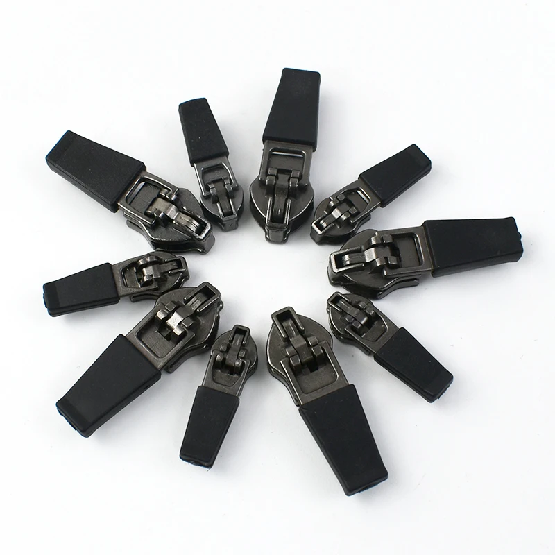 Deepeel BD0615# DIY Sewing Bag Zippers Waterproof Nylon Zips with Reverse Installation Invisible Zipper Sliders Metal Head Pulls