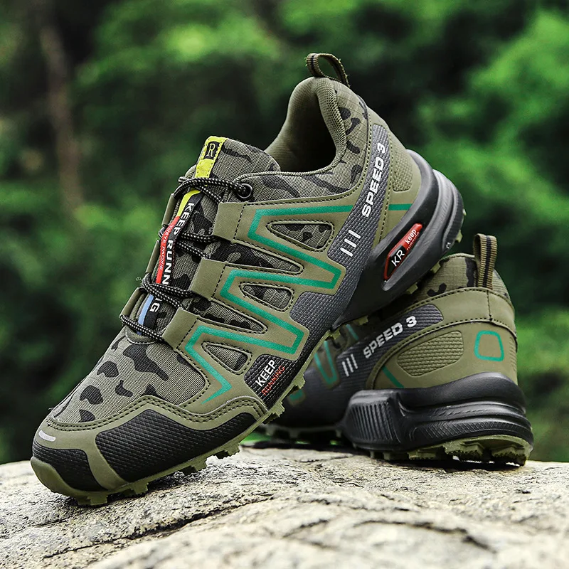 Plus Size Anti-Slip Anti-Shock Solomon Speed Cross Hiking Shoes for Cross-Country Running and Trekking
