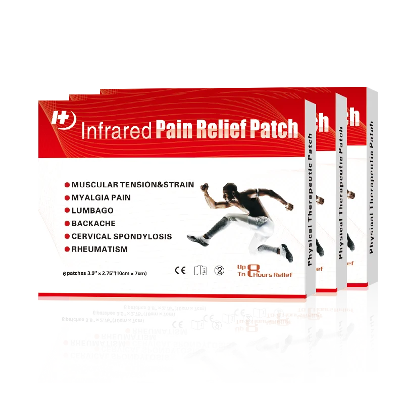 Supplier Infrared magnetic pain relief patch for muscle neck back 2pcs/bag,3bag/box