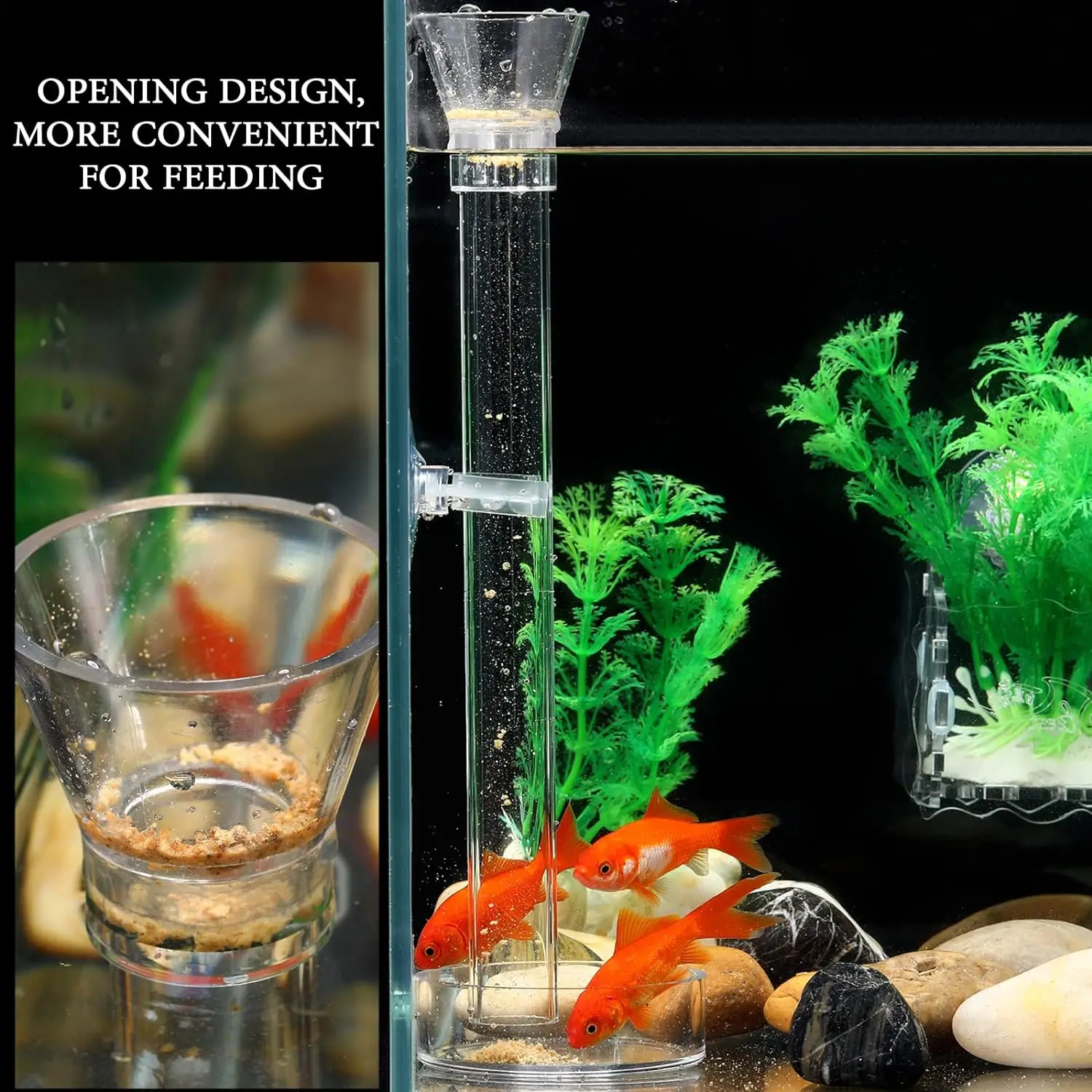 Aquarium Shrimp Feeding Dish Clear Bowl Fish Tank Feeding Supplies for Shrimp Betta Tropical Fish