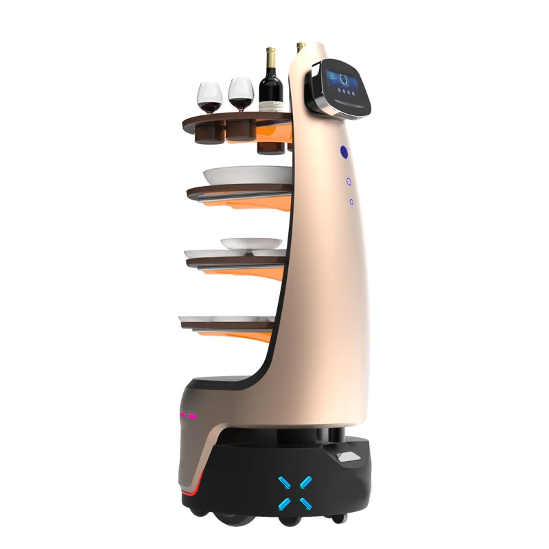 Delivery Robot Company Autonom Charging Restaurant Food Serving Delivery Robots Car For Food Delivery