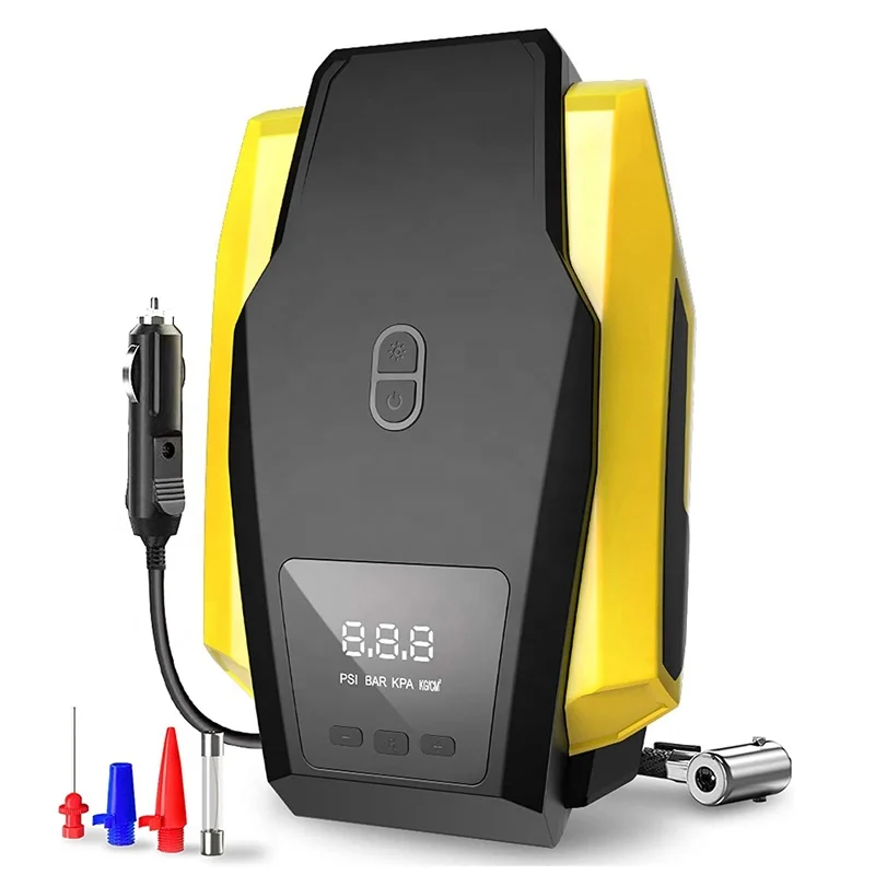 12V LED Digital Display Tyre Compressor Digital Tire Inflator Portable Air Pump