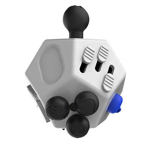 Fidget Dodecagon 12 Side Fidget Cube Relieves Stress and Anxiety Anti Depression Cube for Children and Adults with ADHD ADD OCD
