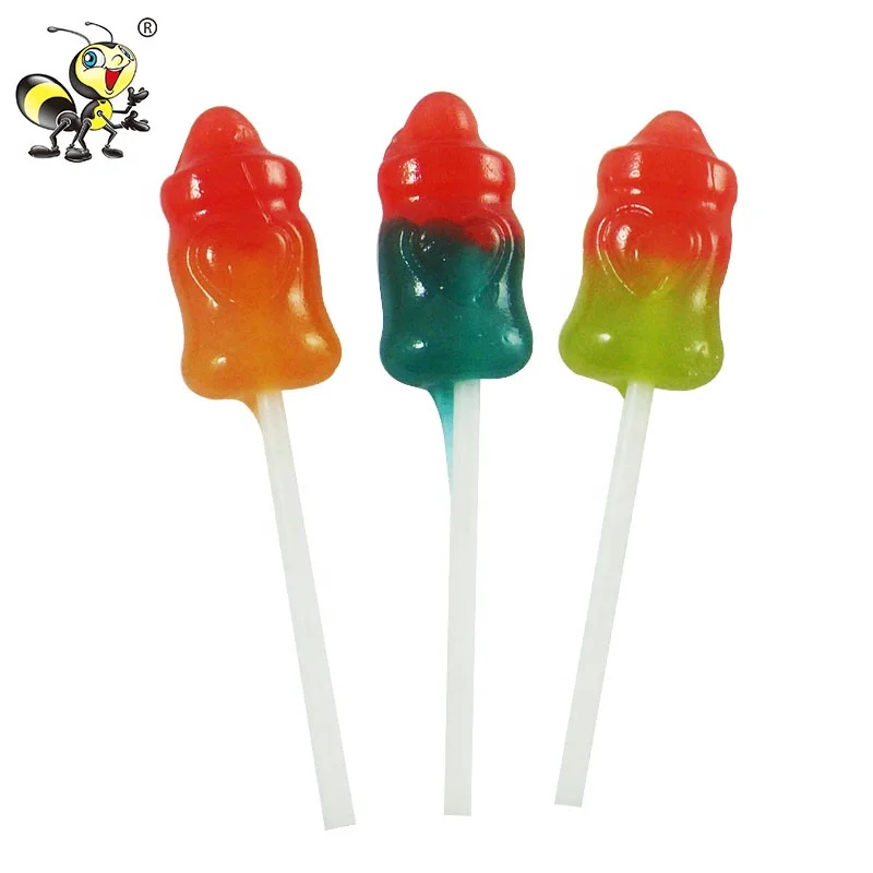 Бутылочка для кормления, в форме соска, цветной фруктовый леденец на заказ