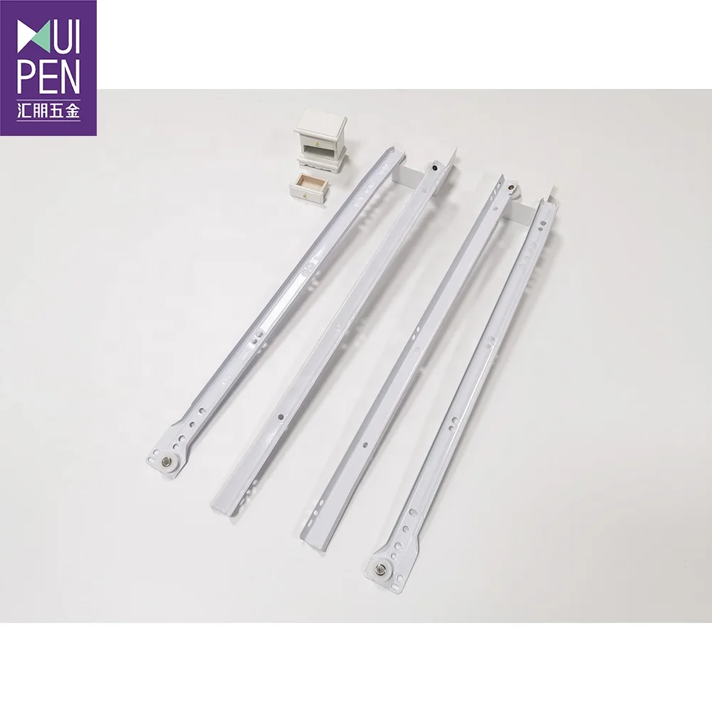 Factory price good quality epoxy powder coating paint Home Kitchen Cabinet Drawer Slides Hardware Telescopic Channel Rails Slide