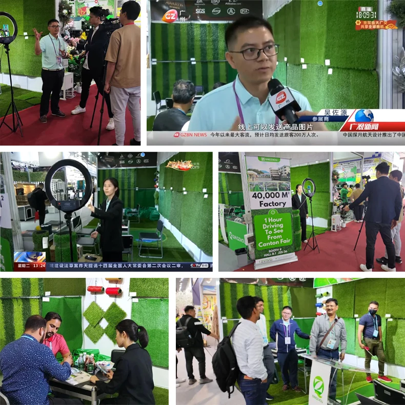 QINGZHOU artificial grass manufacturer landscape synthetic turf artificial dry grass yellow artificial grass synthetic lawn