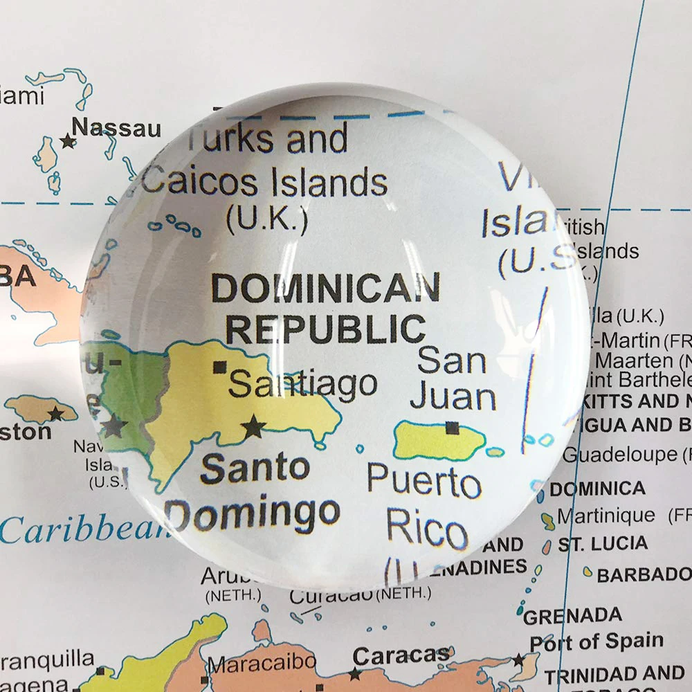 BIJIA 95mm Acrylic Reading magnifying glass paperweight dome magnifier for elderly