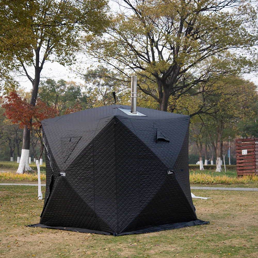 High standard camping Tent foldable pop up sauna tent wind and rain proof ice fishing tent