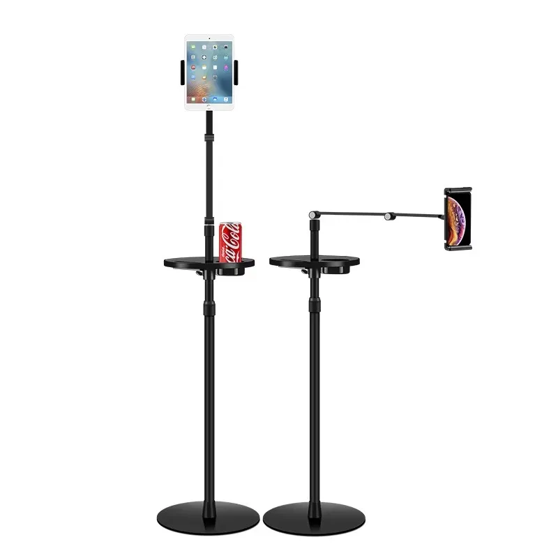 Hot selling Long Arm metal  Floor Stand  aluminum alloy height  Adjustable 360 degree rotation Stand