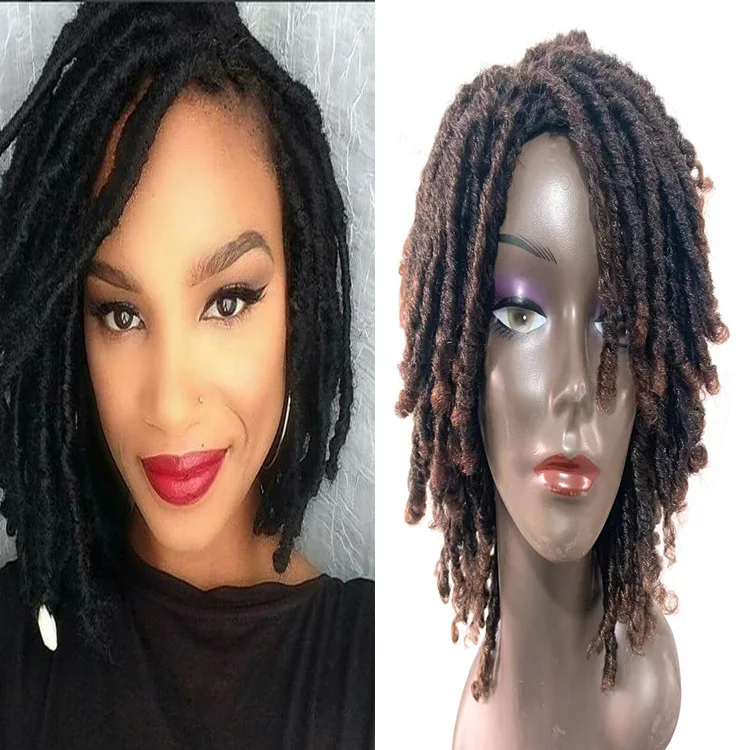 ombre color dreadlock wigs for women synthetic braid wigs ready to use  premium fiber