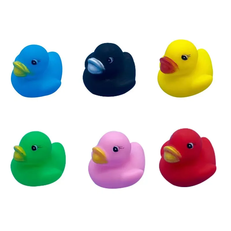 Mini Yellow Rubber duck PVC Bath toy Sound Floating Ducks Children Swimming Beach Gifts