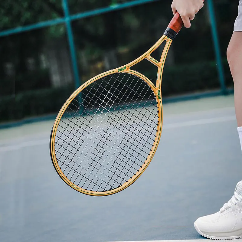 Prince Professional Tennis Racquet Adult Carbon Fiber Classic Vintage Wood Grain Racquet 7TC001W