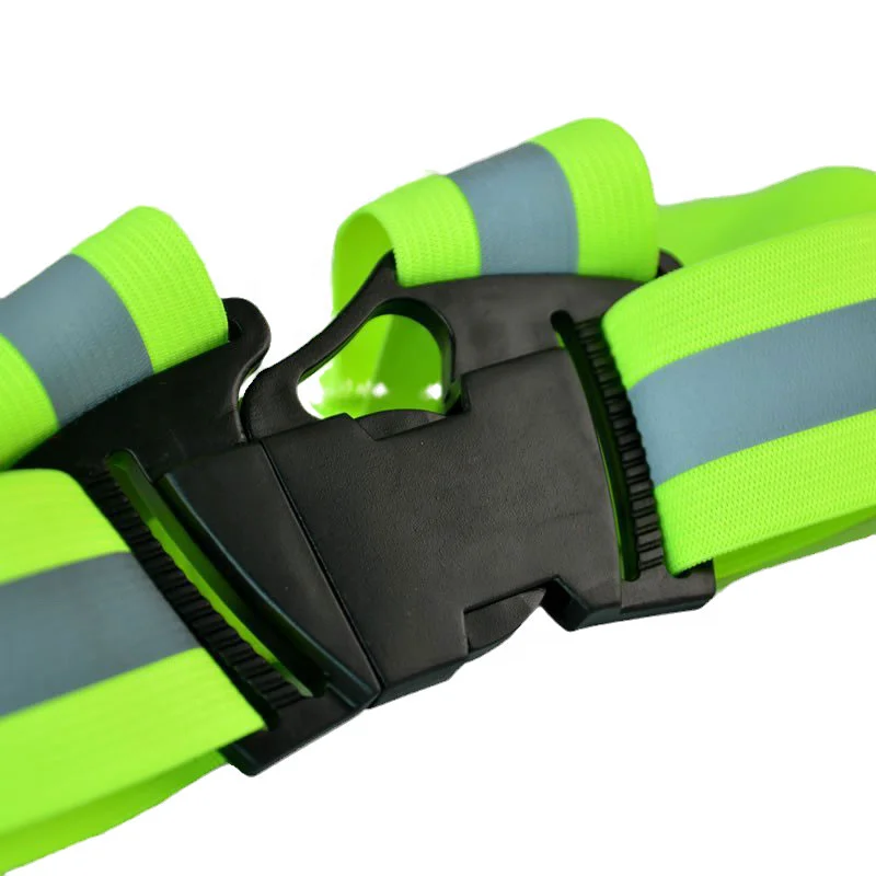 Green Orange Blue High Visibility Outdoor Running Reflective Vest Belt for Motorcycling