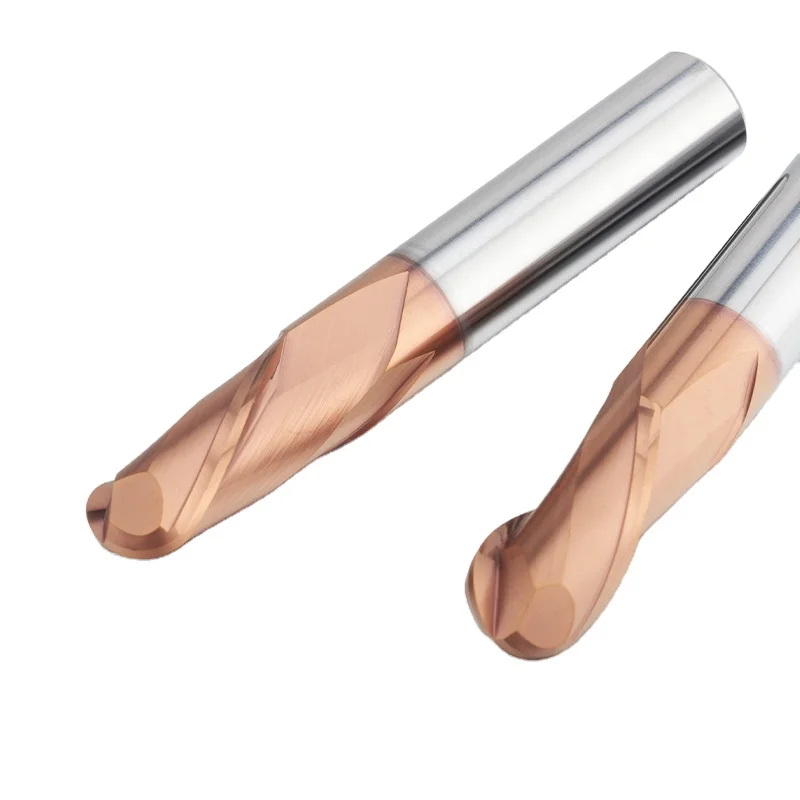 ZHY UEX Factory Direct  ball nose hrc 60 2F endmill carbide end mill cutting tools for cnc