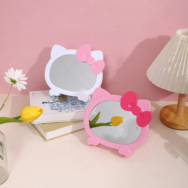 Manufacturer Luxury Vanity Special Gorgeous Shaped Cartoon Cute Home Bow Girl Heart Table Makeup Mirror