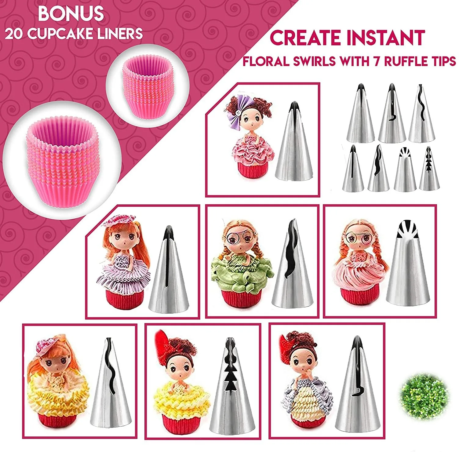 200 PCS Cake Bakeware Decorating Set Turntable Spatula Stand Kitchen Baking Tool New//