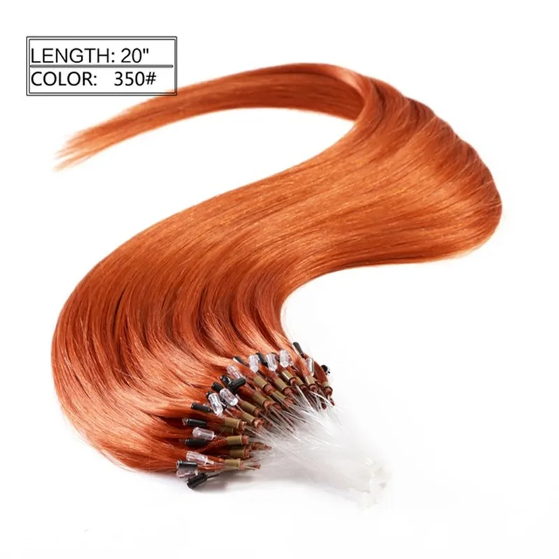 Hot Sale Micro Nano Tip Link Human Hair Double Drawn 100% Virgin Cuticle Aligned Micro Loop Ring Hair Extensions