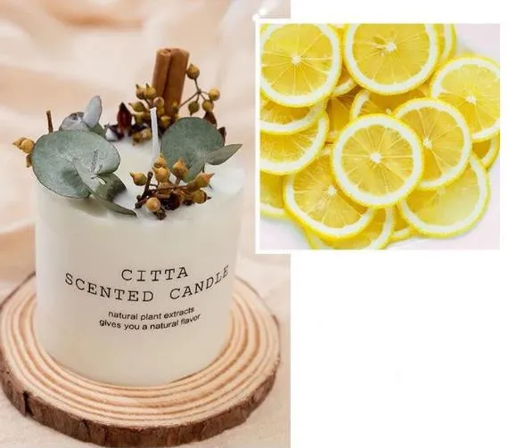 Wholesale Valentines Day Gift Box Set Scented Candle Handmade Dried Fruit Decorative Scented Candles Luxury Candle Dried Flowers