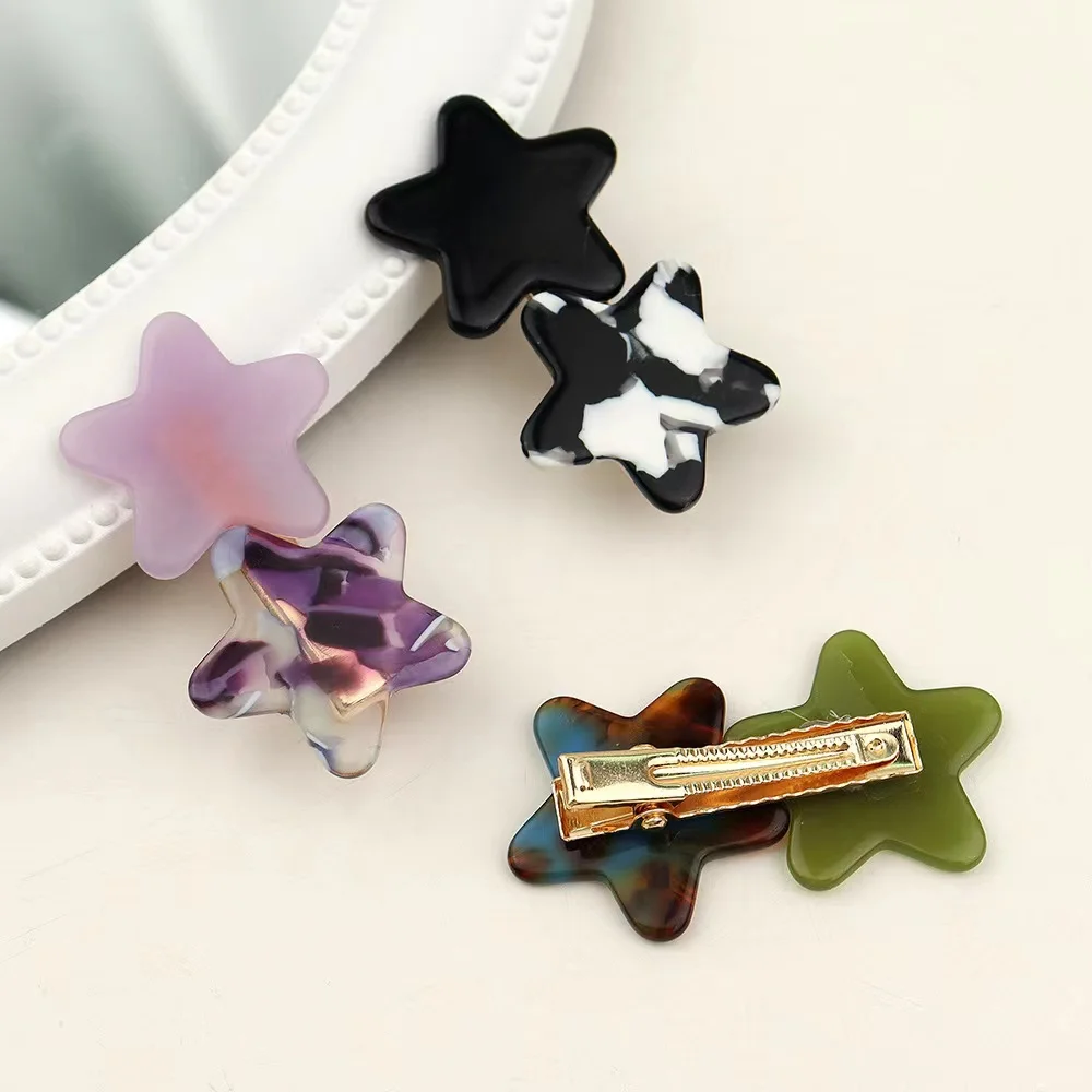 hot New arrival simple fashion small 5CM hair clips acetate hairpins baby cute clips For girls Make up /Hair Accessories