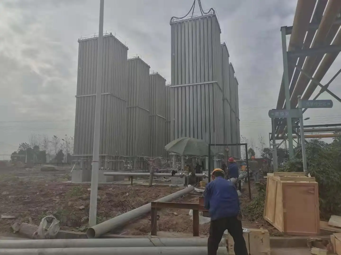 Best quality air heated liquid to gas ambient vaporizer