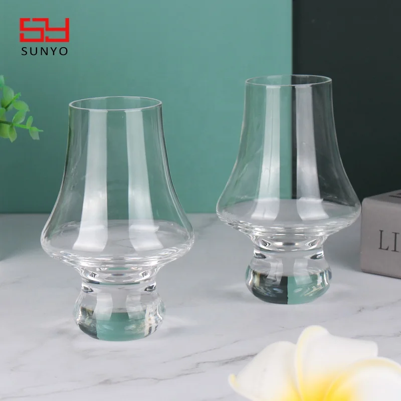 High Quality 190 ML Whiskey Glass Support Customization Unique Style Whiskey Tasting Glass Are Make Of Lead Free Rock Glass