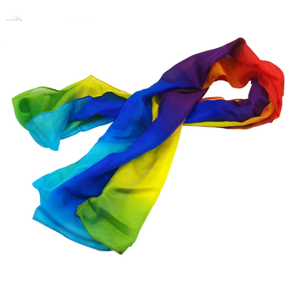 
Production Rainbow Silk Streamer Stage Magic Trick for Professional Magician 