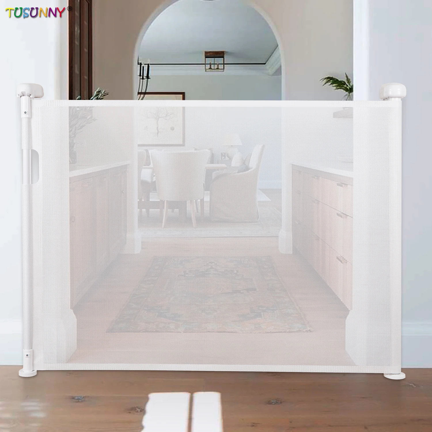 Adjustable Baby Safety Door Gate Pet Dog Cat Fence Stair Door