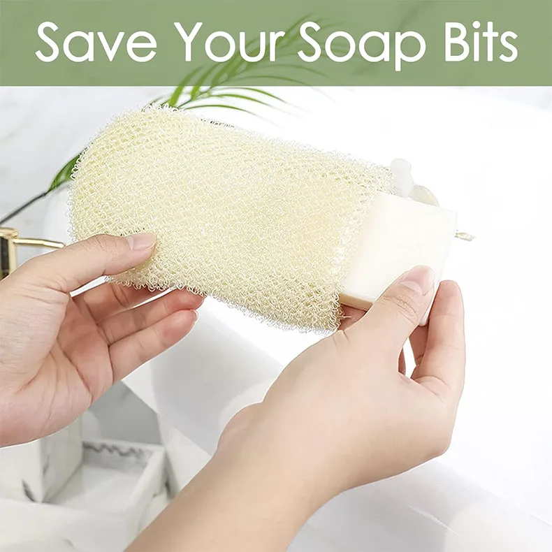 New Design Soap Bag Exfoliating Soap Saver Pouch Body Scrubber for Bath Shower