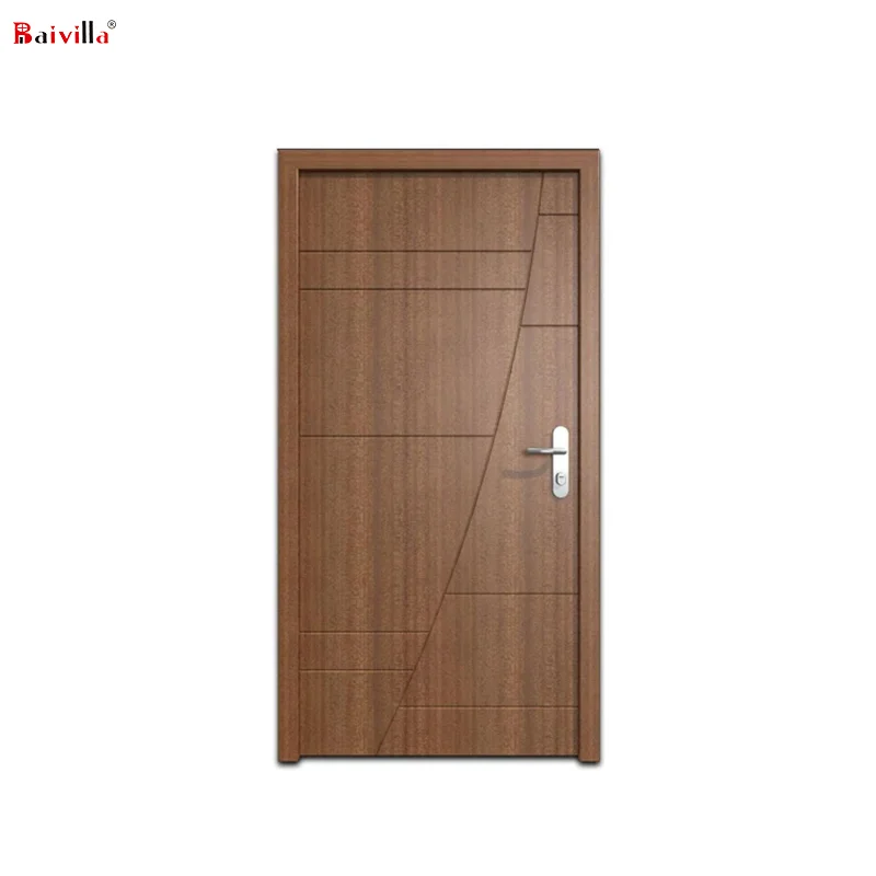 Unique Design solid teak wooden interior doors Quality Assurance luxury interior wood door