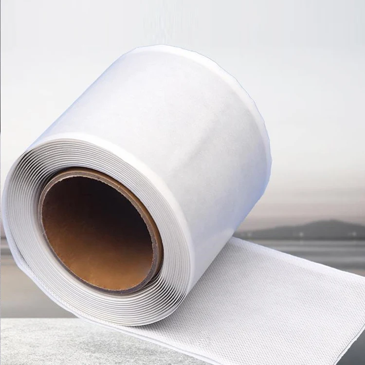 Waterproof Sealing Butyl Tape Strong Adhesion HDPE Geomembrane Tape Single Sided Non Woven Butyl Rubber Tape for Construction